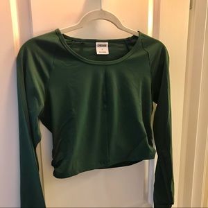 Gymshark Whitney Long Sleeve Crop Top Green